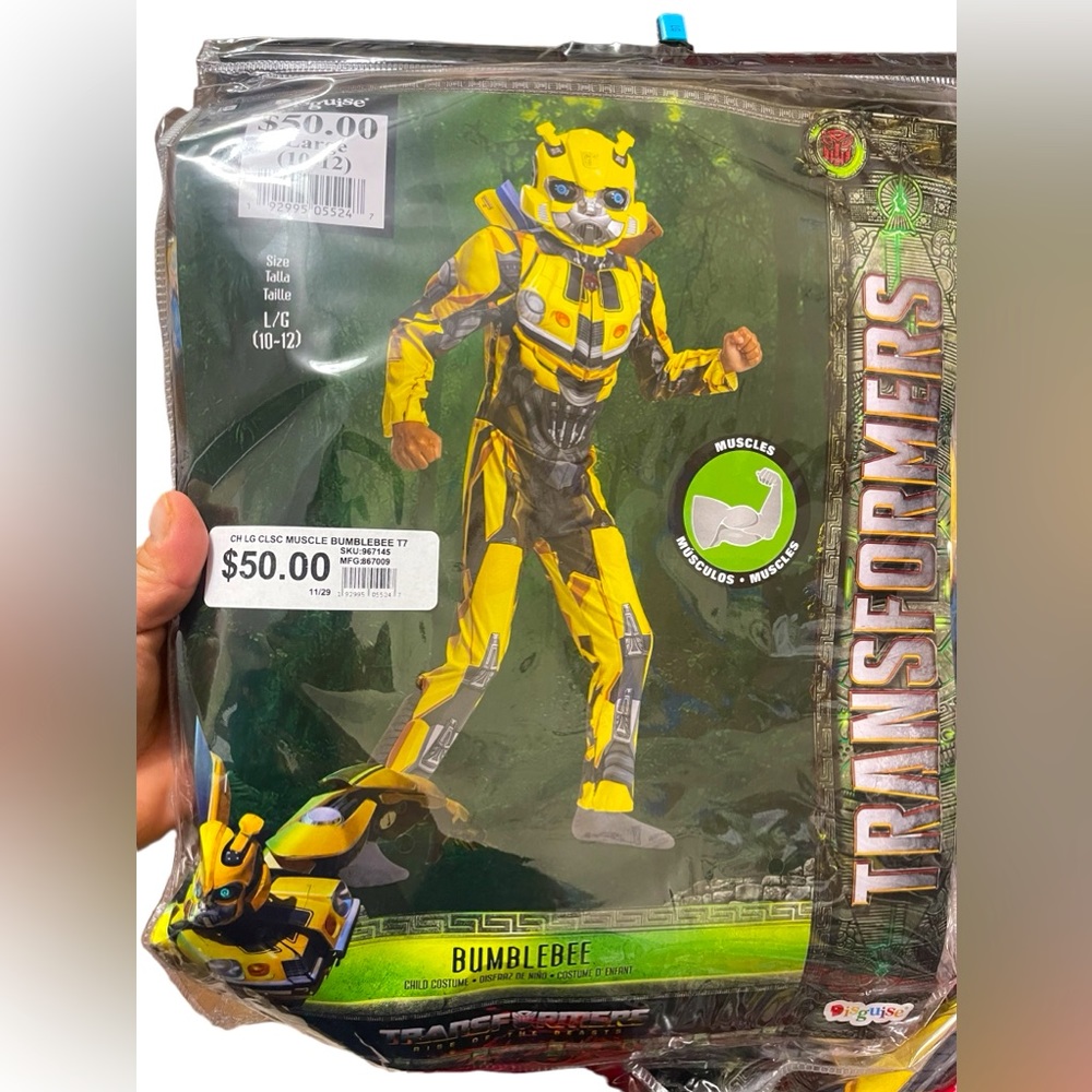 🌼💜💜NWT TRANSFORMERS BUMBLEBEE COSTUME.